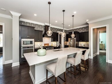 Love those dark cabinets!