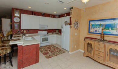 Kitchen and bar area with plenty of room for extra