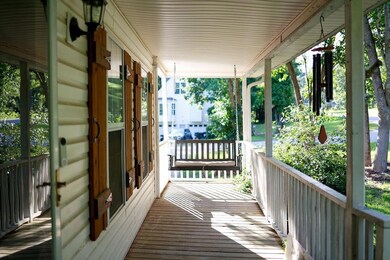 View of wooden porch