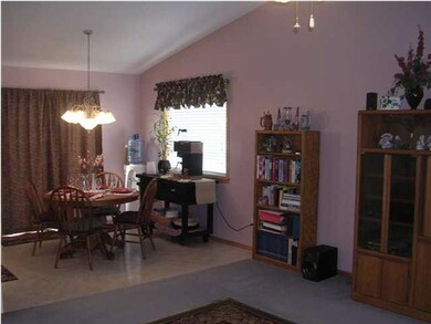 Vaulted Ceiling in Dining Room