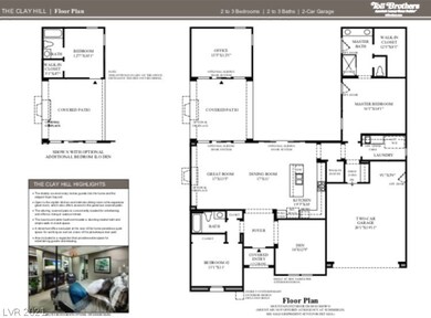 Clay Hill Floor Plan - 2,030 sq.ft / 2 Bed/ 2 Bath