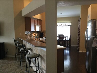 Large kitchen with breakfast bar