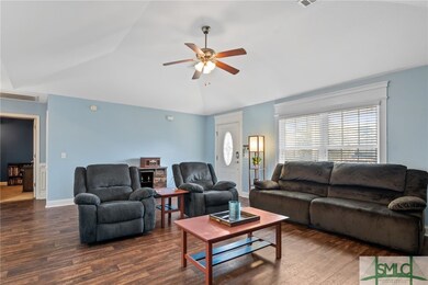Great room with upgraded flooring.