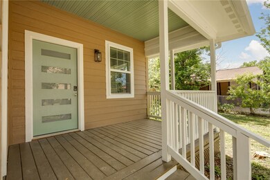 View of wooden porch