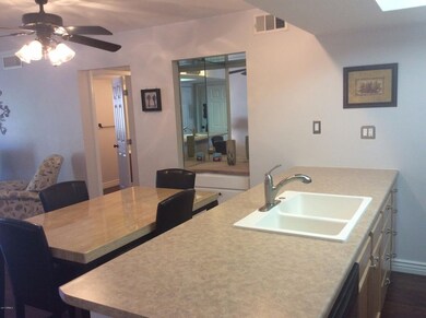 Lots of counters & mirrored bar area