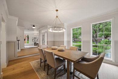 MODERN LIGHTING INSTALLED IN THE DINING ROOM ENHAN