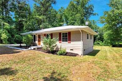 View of front of home with a front lawn