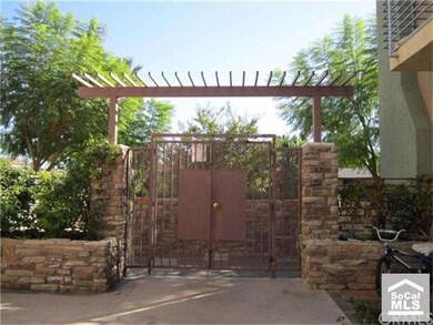 View of gated entry from inside the complex