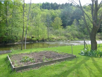 Back deck with river view