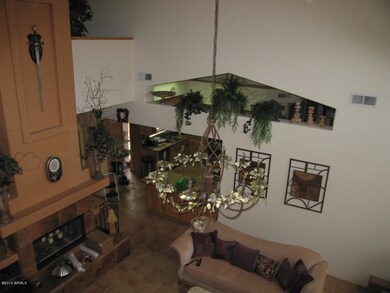 LIVING ROOM AS SEEN FROM LOFT AREA