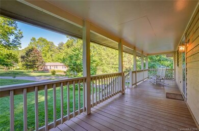 Expansive covered front porch