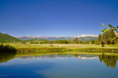 Ranch pond view summer