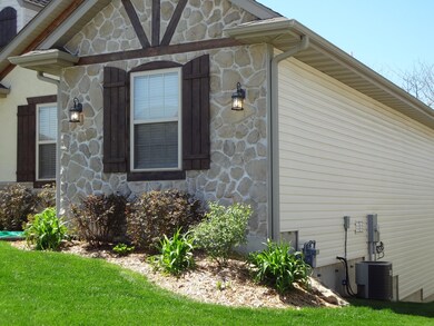 Nice exterior stone and stucco