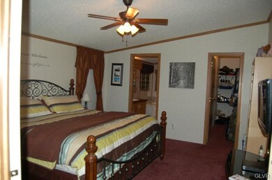 Master suite with walk in closet