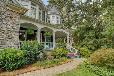 Paver patio with extensive landscaping