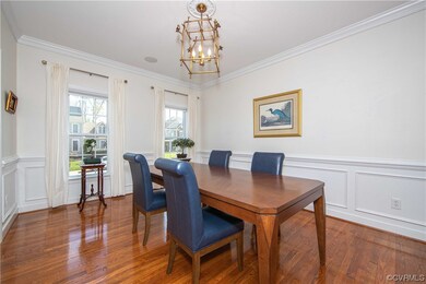 Check out all the crown molding, chair rail and pi