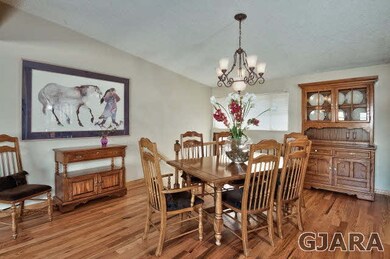 The formal dining room, located just off the brand