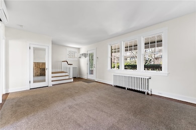 living room - windows to front porch