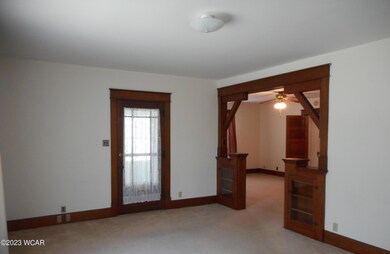 Archway between living and dining room