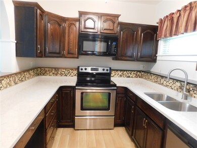 Equipped with stainless steel appliances.