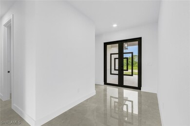 Empty room with french doors