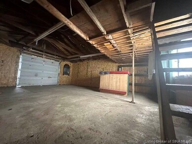 Interior of garage