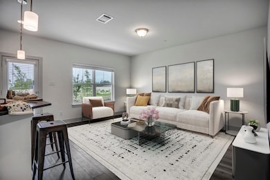 Living area with healthy amount of natural light,