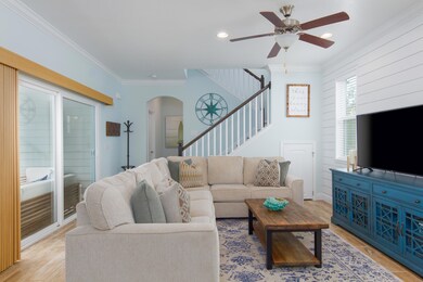 Great Room With Shiplap Feature Wall
