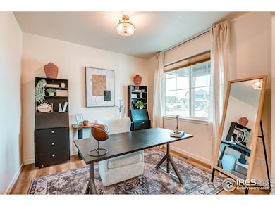 Just off the entry, a dedicated office provides the ideal space for working from home or tackling homework