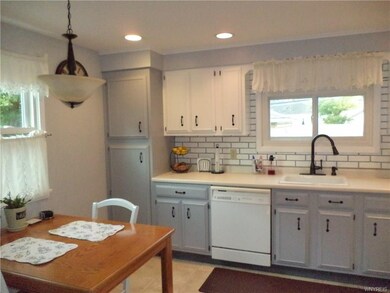 Large eat-in kitchen.