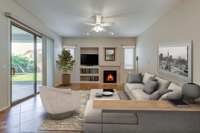 Family Room staged