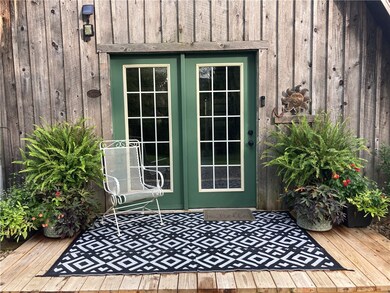Step up onto the new decking that leads to the inv