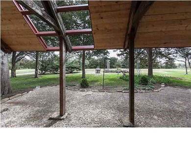 Covered front porch with skylites