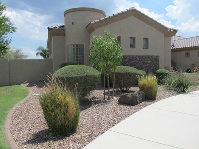 Left front of home