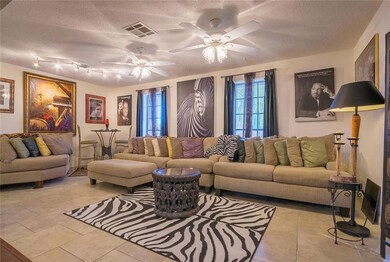 Upclose picture of the living room