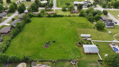aerial view from the east side boundary looking to