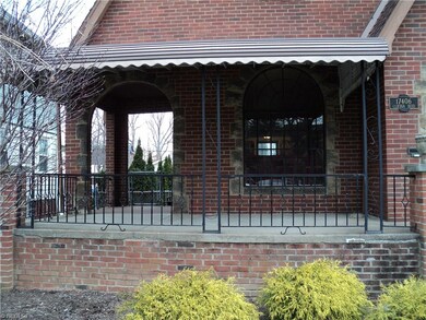 Inviting wraparound front porch