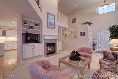 Gas fireplace and built-in's . . .