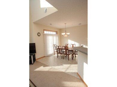 Looking to dining area from living room