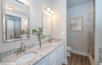 Virtually Staged Master Bathroom/ Double Vanities