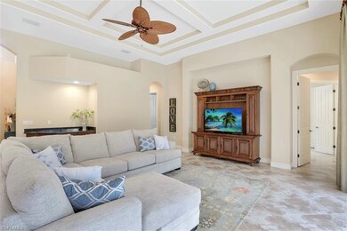 Great room with door leading to the master bedroom