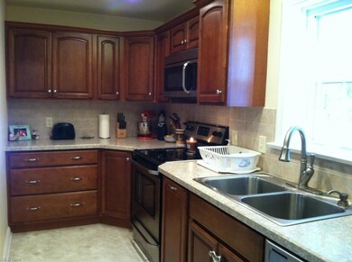 The beautiful Maple cabinets all have soft close drawers! All appliances stay!