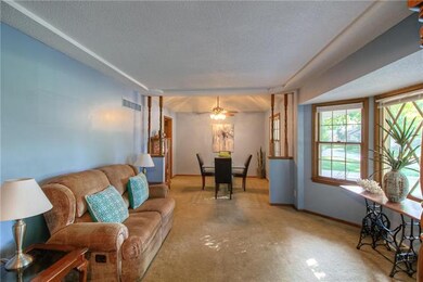 Formal living room opens to formal dining room!