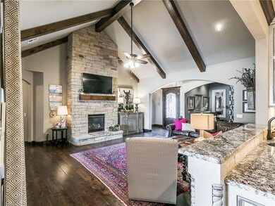 High quality hardwood floors tie in nicely with th
