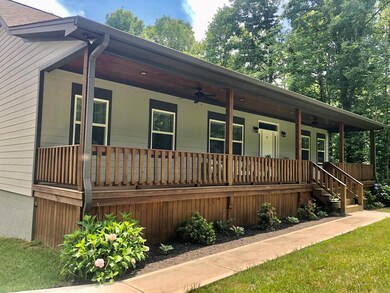 Full length front and back porches
