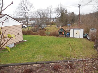 Another view of back yard and storage sheds.