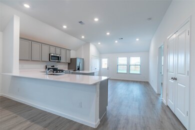 Breakfast Bar Dividing the Living Area from the Kitchen