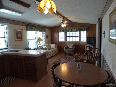 Dining area looking into the living room area