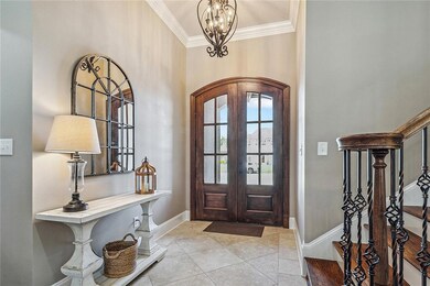 View from the living room to the foyer leading to