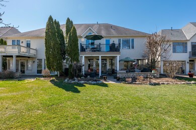 Back view of the home